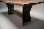English Walnut | Modern Farmhouse Style | Dining Table in Tables by L'atelier Mata | Letchworth Garden City in Letchworth Garden City. Item made of walnut & steel