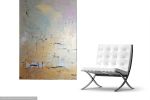 Imaginings- Gold/Black Abstract 48x72 painting | Oil And Acrylic Painting in Paintings by Twyla Gettert. Item made of canvas works with minimalism & contemporary style