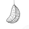 Nest Egg - Twig Pattern - Black | Swing Chair in Chairs by Studio Stirling | Singita Sweni Lodge in Kruger Park. Item composed of steel in minimalism or modern style
