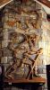 Mountain Man with Raven | Wall Sculpture in Wall Hangings by Jeffrey H Dean. Item composed of wood