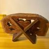 1920s Chinoiserie Carved Wood Fragment — Polychrome Architec | Sculptures by Loom&Drift. Item made of wood compatible with country & farmhouse and art deco style
