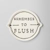 Remember to Flush Wall Sign White | Art & Wall Decor by Magnolia