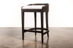 Exotic Wood Counter Stool in Leather by Costantini | Chairs by Costantini Design. Item composed of wood