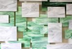 "Malachite" Glass and Metal Wall Art Sculpture | Wall Sculpture in Wall Hangings by Karo Studios. Item made of metal & glass