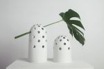 Fly's Eye Vase | big / white | Vases & Vessels by Krafla. Item composed of ceramic in minimalism or contemporary style
