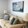 Blue Harbor View Painting | Oil And Acrylic Painting in Paintings by Carrie Megan