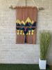 Mountain Scene On Driftwood - Macrame Tapestry | Macrame Wall Hanging in Wall Hangings by The Good Vibe Effect. Item composed of wood & cotton compatible with boho and eclectic & maximalism style