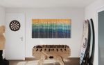 SHALLOWS Coastal Beach Boho Wall Hanging Tapestry | Wall Hangings by Wallflowers Hanging Art. Item made of wool with fiber works with boho & contemporary style