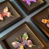 Flower Butterfly Boxes | Decorative Frame in Decorative Objects by Lorna Doyan. Item composed of paper