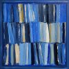 Reading in major blue / Lecture en bleu majeur | Oil And Acrylic Painting in Paintings by Sophie DUMONT.. Item composed of wood & canvas compatible with minimalism and contemporary style