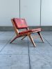 Flitch Mod Lounge Chair | Chairs by Madison Flitch. Item composed of walnut & brass compatible with mid century modern and contemporary style