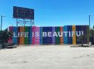 Life Is Beautiful | Street Murals by Ruben Rojas. Item made of synthetic