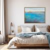 Silver Sands | Oil And Acrylic Painting in Paintings by Victoria Primicias. Item made of wood with canvas works with minimalism & contemporary style