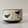 Black Clay Hand Built Hand Painted Bowl | Dinnerware by cursive m ceramics. Item made of ceramic