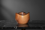 Natural‑Edge Walnut Vessel–Hand‑Turned Sculptural Art Object | Decorative Bowl in Decorative Objects by Holzkunst Samuel Meisinger. Item made of wood compatible with art deco and rustic style