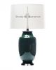 Legacy Lagom porcelain Lantern Lamp in Racing Green | Table Lamp in Lamps by Lawrence & Scott. Item composed of stoneware