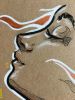 Empowering women through surrealist pop art: Redhead (nr1) | Oil And Acrylic Painting in Paintings by Monique van Steen. Item composed of canvas in boho or mediterranean style