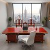 Bespoke Live Edge Song Single Slab Executive Desk & Table II | Conference Table in Tables by Dynasty Artisan. Item made of wood works with minimalism & contemporary style