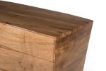 Chest of Drawers of Solid Scottish Walnut, Asymmetrical side | Storage by Jonathan Field. Item made of walnut