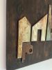 Juliette, GA | Wall Sculpture in Wall Hangings by Jaya Ceramics. Item made of wood with brass works with minimalism & contemporary style