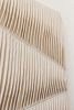Pleated Wall Sculpture | Wall Hangings by andagain. Item made of canvas compatible with minimalism and contemporary style