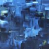 Grand Bleu | Oil And Acrylic Painting in Paintings by KARDIMAGO. Item made of canvas with synthetic