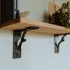 Crisscross Shelf Bracket | Hardware by Cloverdale Forge. Item composed of steel compatible with country & farmhouse and eclectic & maximalism style