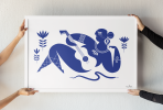 Thelma – Fine Art Print | Prints by Kirsten Ulve. Item composed of paper compatible with mid century modern and mediterranean style