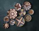 Set of 10 Modern Boho Wall Decor Baskets | Decorative Plate in Decorative Objects by Sarmal Design. Item composed of bamboo and cotton in boho or country & farmhouse style