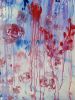 The touch of blue roses | Oil And Acrylic Painting in Paintings by Elena Parau. Item composed of canvas in boho or contemporary style