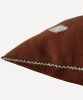 Path Of The Sun Handwoven Cushion (Rust) | Pillows by Routes Interiors. Item composed of cotton in boho or eclectic & maximalism style