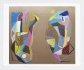 Yin Yang (framed) | Mixed Media by Dyanna Dimick (DYD ART). Item composed of paper