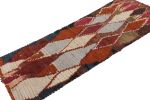 Vintage Moroccan Runner Rug, Polychromatic Geometric Pattern | Area Rug in Rugs by Rug and Kilim
