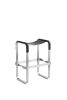 ¨Wanderlust¨ contemporary Bar Stool Metal & Leather | Chairs by Jover + Valls. Item made of brass & leather compatible with contemporary and modern style