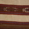 Vintage Mid-Century Fatiye Beige Brown Wool Kilim Rug | Area Rug in Rugs by Rug and Kilim