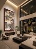 Hand-Painted Silk Dragon & Tiger Gongbi Scroll Landscape Art | Oil And Acrylic Painting in Paintings by Dynasty Artisan. Item made of wood & fabric compatible with contemporary and eclectic & maximalism style