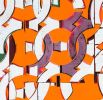 Scent of Water-Orange and white | Oil And Acrylic Painting in Paintings by Margaret Lanzetta. Item composed of canvas & synthetic