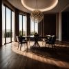 ORA Dining Table – Solid Wood Top with Central Steel Base | Tables by GREYGE. Item composed of walnut and steel in contemporary or modern style