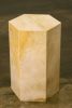 Goatskin Minimal Side Table by Costantini, Pergamino Hex | Tables by Costantini Design. Item made of wood