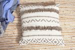 Emily Artisanal Weave Handloom Cushion Cover_Handcrafted | Pillows by Humanity Centred Designs. Item made of cotton works with boho & minimalism style