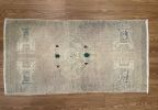 Vintage Turkish Rug Doormat| 1.8 x 3.3 | Small Rug in Rugs by Wool and Rug. Item composed of wool in boho or contemporary style