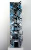"Spiralling Blue" | Mixed Media by Heather Kocsis. Item composed of wood and steel in contemporary or rustic style
