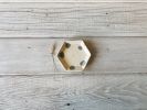 Spotted Hexagone Dish | Saucer in Tableware by Bridget Dorr. Item composed of stoneware