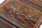 Vintage Gabbeh Tribal Rug in Polychromatic Abstract Pattern | Area Rug in Rugs by Rug and Kilim