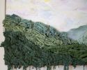 Mixed Media Fiber Abstract Painting | Mixed Media by Calla Michaelides Lokku. Item made of fiber compatible with contemporary and eclectic & maximalism style