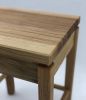 Bedside Table in White Ash with Single Drawer | Tables by Brian Holcombe Woodworker. Item composed of wood