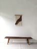 Red Dust | Mixed Media in Paintings by Kat | Home Studio. Item composed of wool in minimalism or japandi style