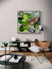 Innuendo (48 x 48") | Oil And Acrylic Painting in Paintings by Calina Hiriza. Item composed of canvas