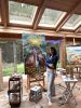 The Stillness That Made Me | Oil And Acrylic Painting in Paintings by Lisa Elley ART. Item works with mid century modern & contemporary style