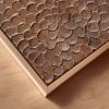 Copper Wall Sculpture – Rose Gold Metallic Artwork | Oil And Acrylic Painting in Paintings by Berezart. Item composed of canvas in contemporary or art deco style